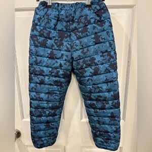 Lands End Blue Digital Camo Snow Pants